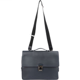 Louis Vuitton Blue Taiga Leather Vassili PM Business Handbag