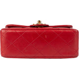 Chanel Quilted Lambskin 24K Gold Single Flap Shoulder Bag