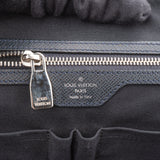 Louis Vuitton Blue Taiga Leather Vassili PM Business Handbag
