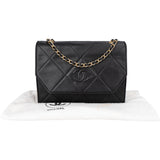 Chanel Quilted Lambskin CC Single Flap Crossbody Bag