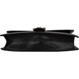 Gucci Pebbled Leather Interlocking GG Wallet On Chain Crossbody Bag