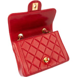 Chanel Quilted Lambskin 24K Gold Single Flap Shoulder Bag