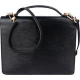 Louis Vuitton Noir Epi Leather Monceau Handbag