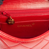 Chanel Quilted Lambskin 24K Gold Single Flap Shoulder Bag