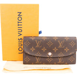 Louis Vuitton Canvas Monogram Emilie Wallet