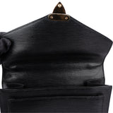 Louis Vuitton Noir Epi Leather Monceau Handbag - vintageandkickz
