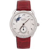 Hermès Silver Tone Argeau Petite Lune AR7.530 Women Watch