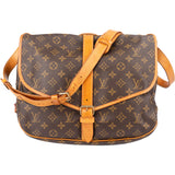 Louis Vuitton Canvas Monogram Saumur 35 Crossbody Bag