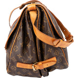 Louis Vuitton Canvas Monogram Saumur 35 Crossbody Bag
