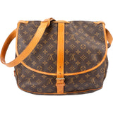Louis Vuitton Canvas Monogram Saumur 35 Crossbody Bag