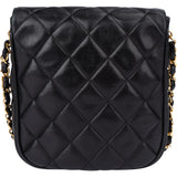 Chanel Quilted Lambskin Single Flap Crossbody Bag