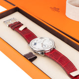 Hermès Silver Tone Argeau Petite Lune AR7.530 Women Watch