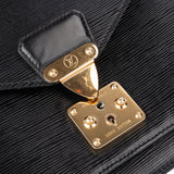 Louis Vuitton Noir Epi Leather Monceau Handbag - vintageandkickz