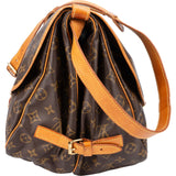 Louis Vuitton Canvas Monogram Saumur 35 Crossbody Bag