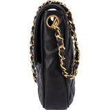 Chanel Quilted Lambskin Single Flap Crossbody Bag