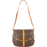 Louis Vuitton Canvas Monogram Saumur 35 Crossbody Bag