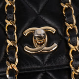 Chanel Quilted Lambskin Single Flap Crossbody Bag