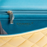 Chanel Quilted Lambskin Single Flap Crossbody Bag