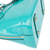 Louis Vuitton Turquoise Vernis Monogram USA Alma BB Handbag