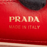 Prada Pink Saffiano Leather Double Handbag