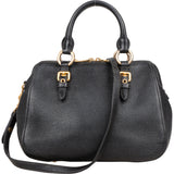 Miu Miu Black Leather City Handbag