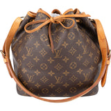 Louis Vuitton Canvas Monogram Sac Noe Petit Shoulder Bag