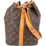 Louis Vuitton Canvas Monogram Sac Noe Petit Shoulder Bag