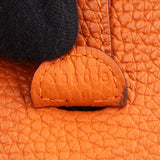 Hermès Orange Clemence Leather Evelyne 16 Crossbody Bag
