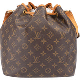 Louis Vuitton Canvas Monogram Sac Noe Petit Shoulder Bag