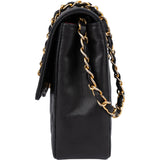Chanel Quilted Lambskin Single Flap Shoulder Bag