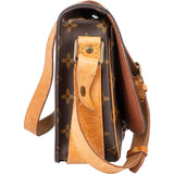 Louis Vuitton Canvas Monogram Cartouchiere MM Crossbody Bag