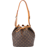 Louis Vuitton Canvas Monogram Sac Noe Petit Shoulder Bag