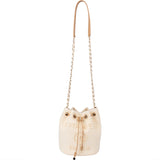 Chanel Cotton Deauville Pearl Bucket Crossbody Bag