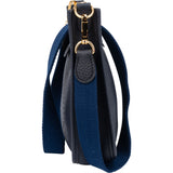 Hermès Bleu Clemence Leather Evelyne 16 Crossbody Bag