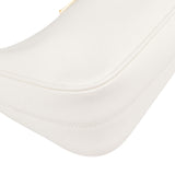 Prada White Saffiano Leather Vitello Daino Re-Edition Shoulder Bag