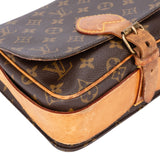 Louis Vuitton Canvas Monogram Cartouchiere MM Crossbody Bag