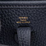 Hermès Bleu Clemence Leather Evelyne 16 Crossbody Bag