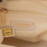 Chanel Cotton Deauville Pearl Bucket Crossbody Bag