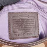 Coach Big Monogram Turnlock Handbag