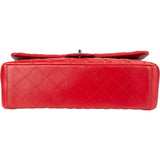 Chanel Quilted Lambskin Palladium Maxi Double Flap Crossbody Bag