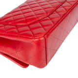 Chanel Quilted Lambskin Palladium Maxi Double Flap Crossbody Bag