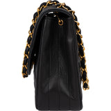 Chanel Quilted Lambskin 24K Gold Single Flap Crossbody Bag