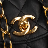 Chanel Quilted Lambskin 24K Gold Single Flap Crossbody Bag
