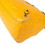 Balenciaga Yellow Leather City Handbag - vintageandkickz