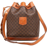 Celine Maccadam Monogram Bucket Shoulder Bag