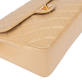 Chanel Quilted Lambskin 24K Gold Single Flap Crossbody Bag