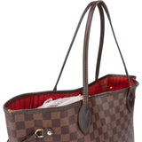 Louis Vuitton Damier Ebene Monogram Neverfull MM Shopper Handbag
