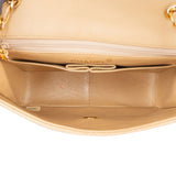 Chanel Quilted Lambskin 24K Gold Single Flap Crossbody Bag