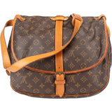 Louis Vuitton Canvas Monogram Saumur 35 Crossbody Bag