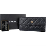 Chanel Quilted Caviar Leather Wallet